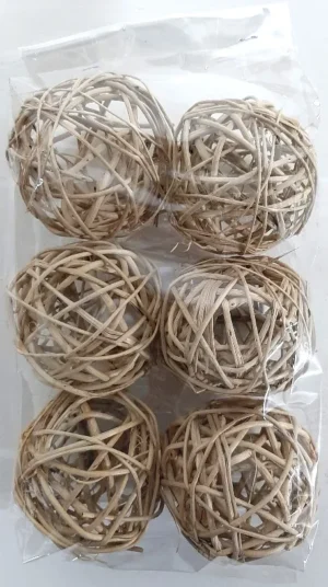 Brunch ball 8cm naturel wit