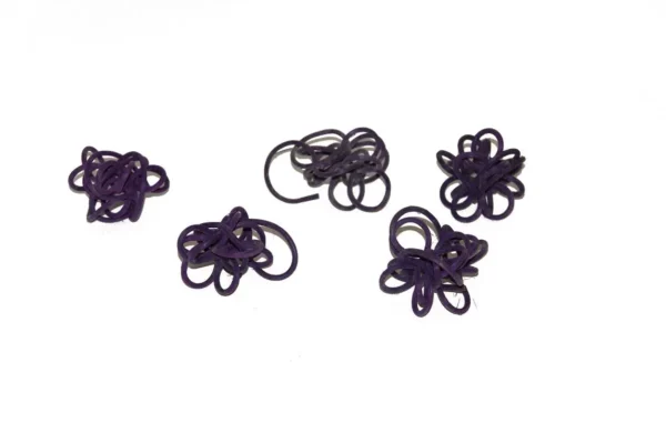 Curly rattan 2 mm aubergine