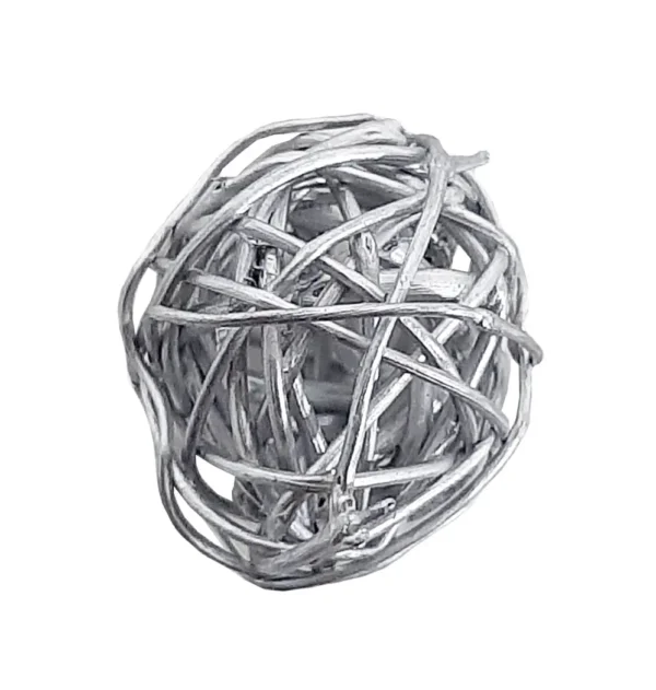 Brunch ball 2,5 cm silver