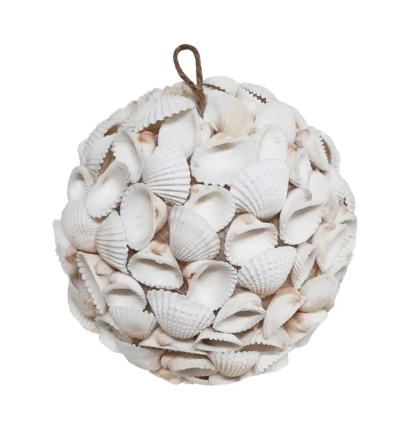 Ball sea shells white chippi 25 cm natural