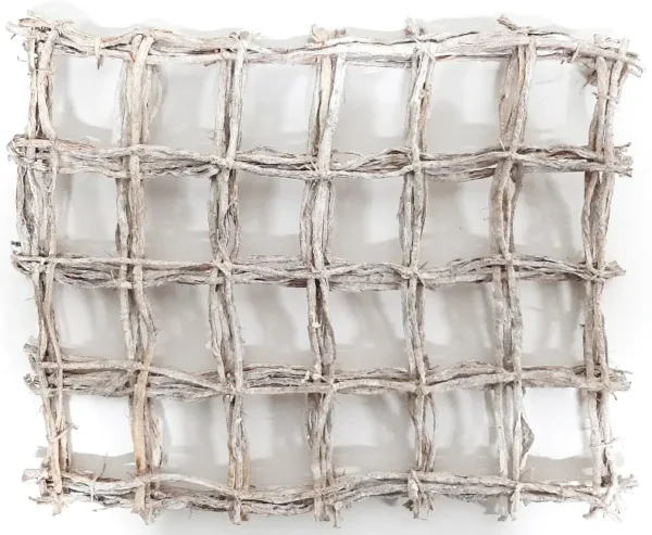 Browny nets 40x50 cm stone washed white
