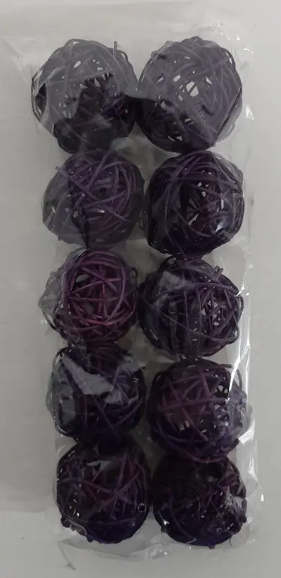 Brunch balls 6 cm aubergine