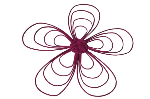 Rattan flowers large 40 cm fuchsia