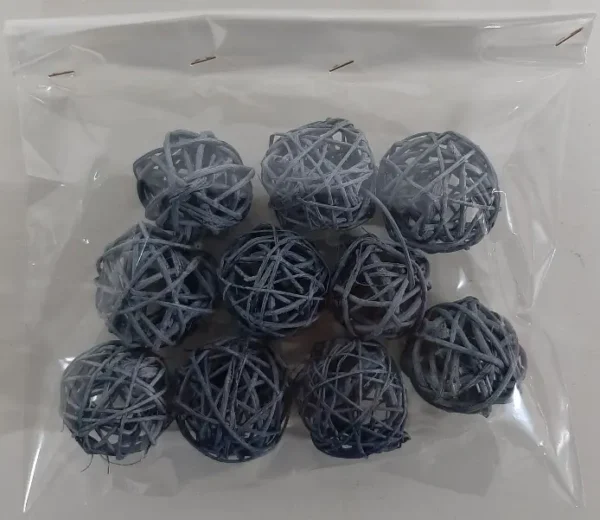 Brunch balls 6 cm grey