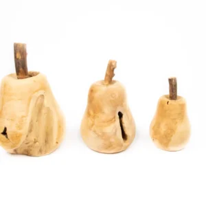 Teak pears 20/25/30 cm natural