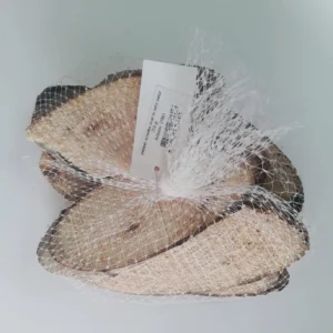 Poplar slices oval in net natural