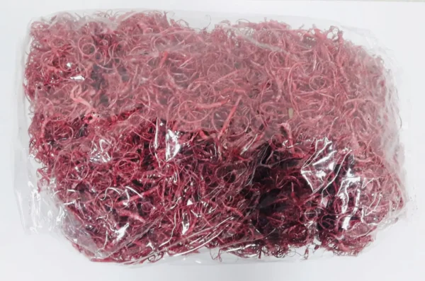 Curly moss pearl washed red