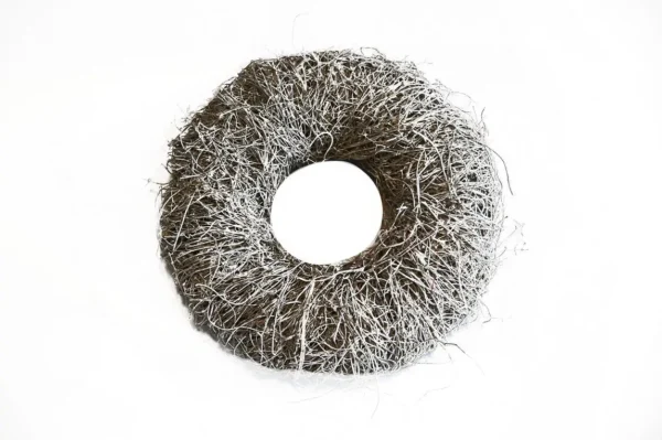 Wreath salim 40 cm dia. 12 cm misty white