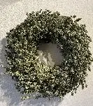 Wreath leinenherb 45 cm moss green