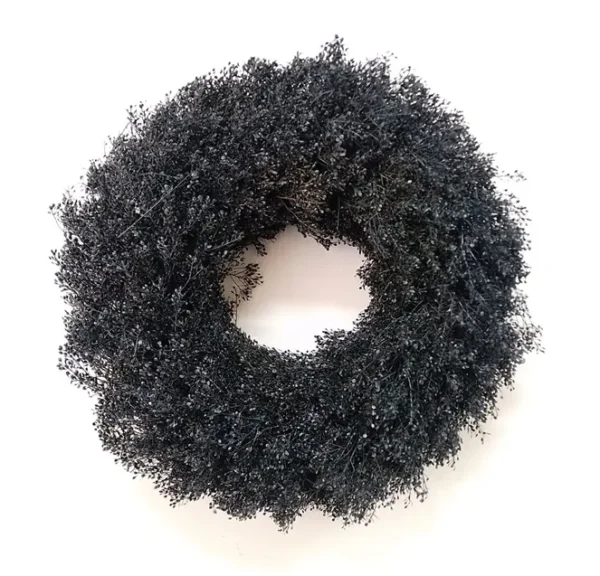 Wreath lepidium 35 cm black