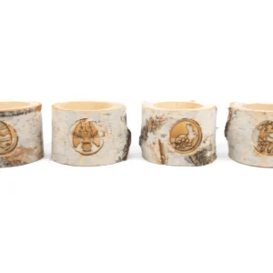 Birch pot with mix design spring h. 9 cm dia. 13-15 cm natural