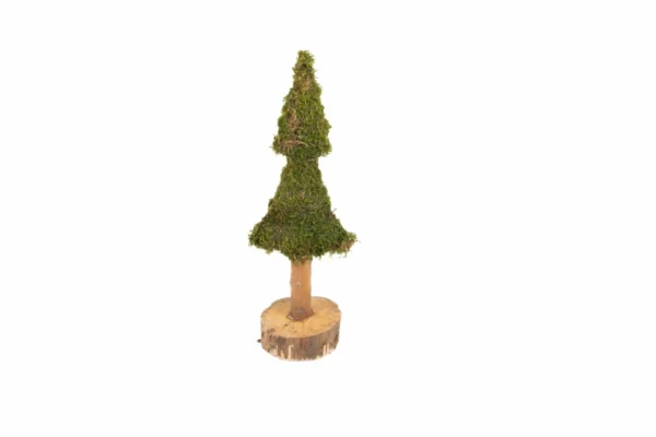 Christmas tree flat moss flat on foot 20 cm natural