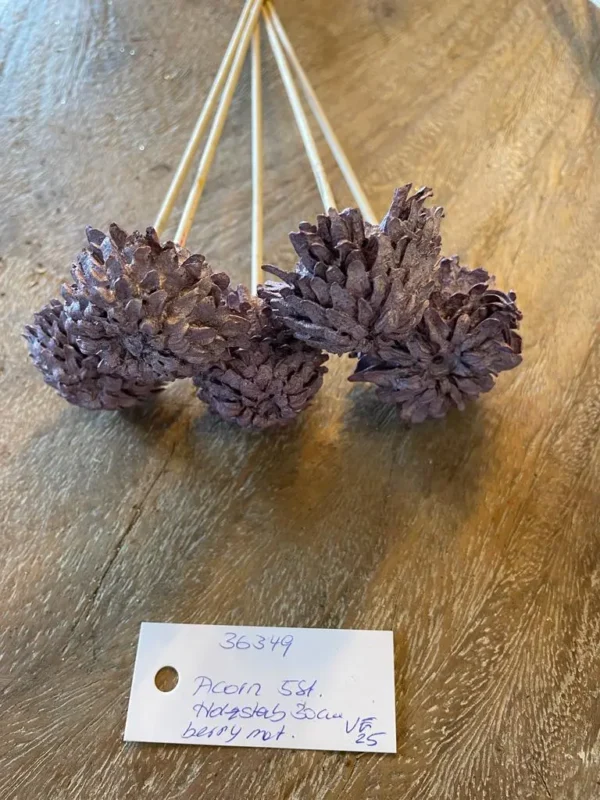 Acorn o/st. metallic berry