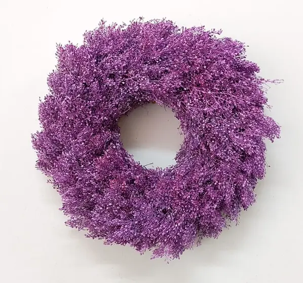 Wreath lepidium 35 cm metallic berry