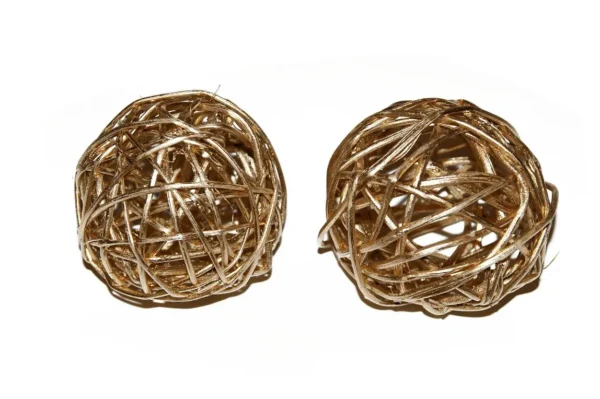 Brunch balls 8 cm gold