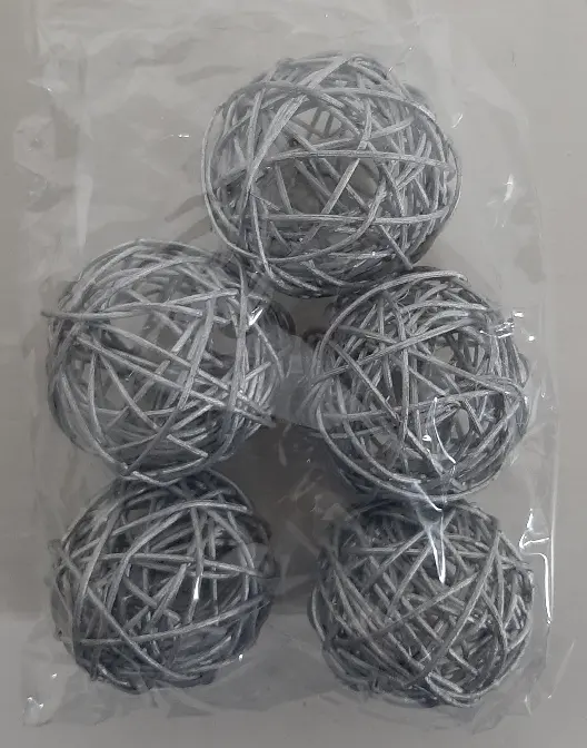 Brunch balls 8 cm silver