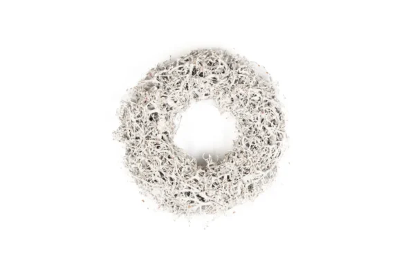 Wreath Bonsai wood 30 cm misty white