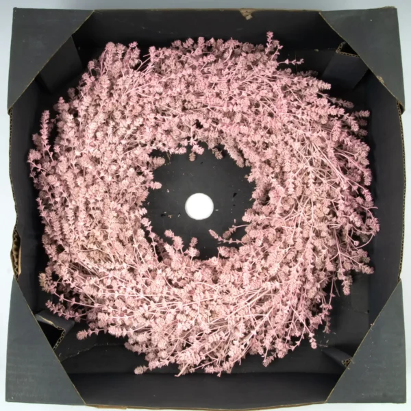 Wreath leinenherb 45 cm light pink