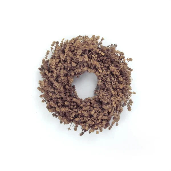 Wreath leinenherb 60 cm terracotta