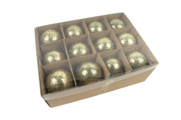 Goose eggs black with bottom glitter gold