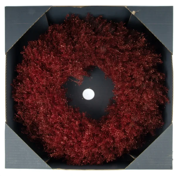 Wreath lepidium 60 cm bordeaux