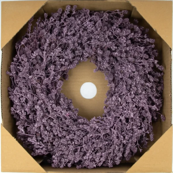 Wreath leinenherb 35 cm metallic berry