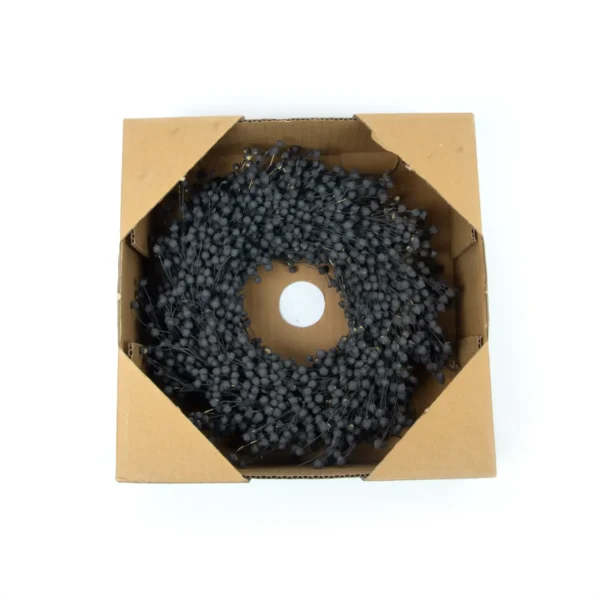 Wreath flax 35 cm grey