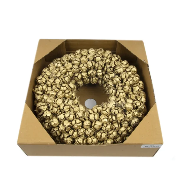 Wreath cypresse 35 cm gold