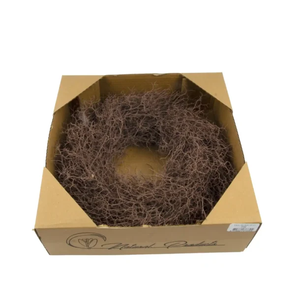 Wreath iron bush 35 cm cacao