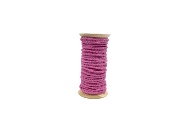 Rope mulberry bark 25 mtr. on wooden spool fuchsia