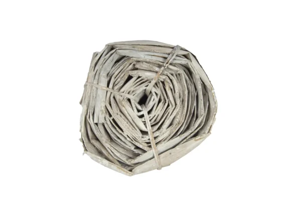 Banana leaves on roll 20x10 cm stone washed white