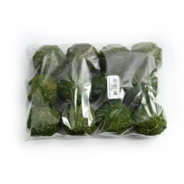Balls flat moss 8 cm natural