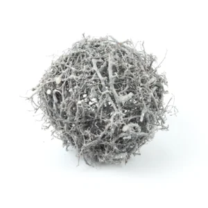 Ball bonsai wood 25 cm misty white