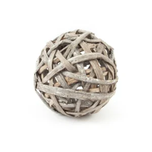 Ball cipo bark 20 cm stone washed white
