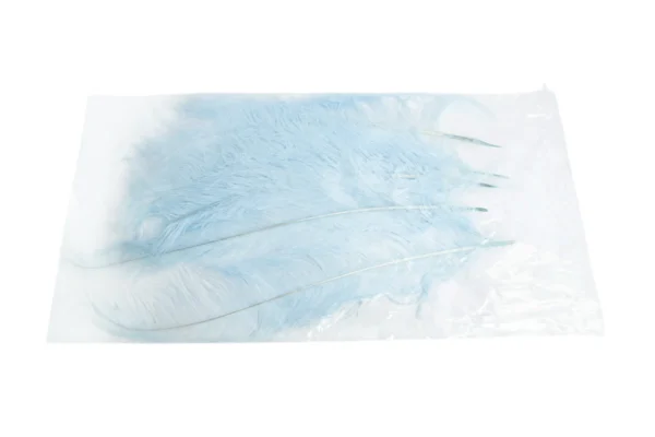 Ostrich feathers large aquamarine